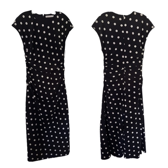 Abercrombie & Fitch Dresses & Skirts - Abercrombie & Fitch Black Polka Dot Midi Dress